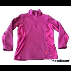 Spyder Outbound Jacket Pullover Sweater Quarter Zip Thermal Fleece Purple size L